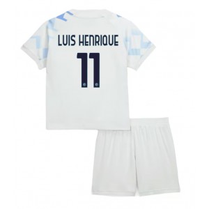 Fotbalové Dres Inter Milan Luis Henrique #11 Dětské Venkovní Oblečení 2025-26 Krátký Rukáv (+ trenýrky)